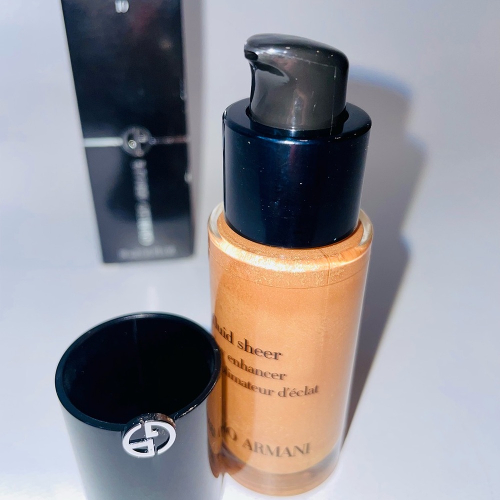 Giorgio Armani Fluid Sheer Glow Enhancer # 10 Bronze 🤩100% Original - Picture 11 of 13